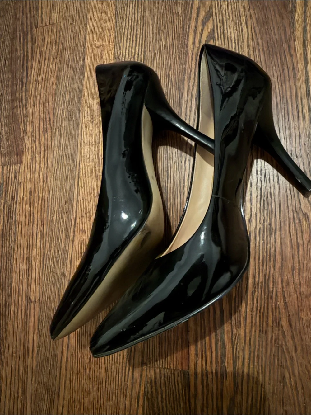 Banana Republic Black Patent Pointed-Toe Pumps
